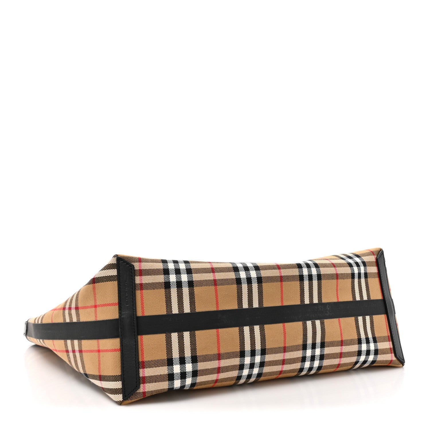 Burberry Vintage Check Medium The Giant Reversible Tote Antique Yellow Bright Red 6 of 16