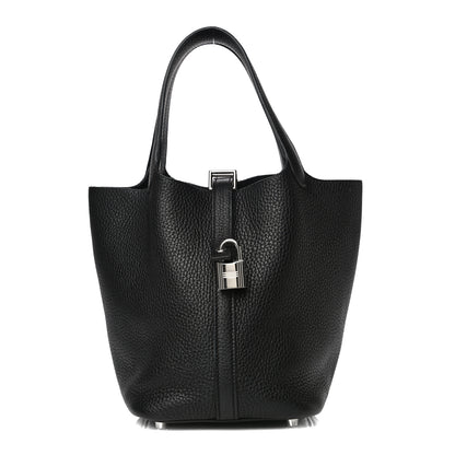 Hermes Taurillon Clemence Picotin Lock 18 PM Black 1 of 11