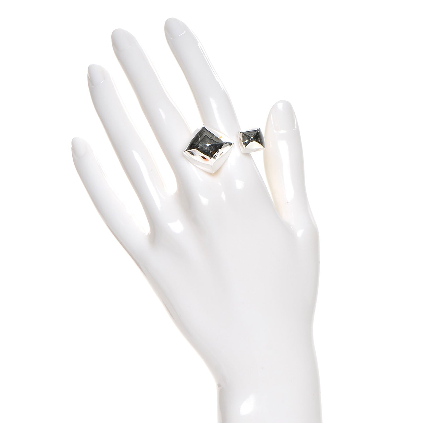 Sterling Silver Collier De Chien Rock Ring 51