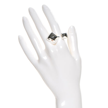 Hermes Sterling Silver Collier De Chien Rock Ring 51 2 of 5