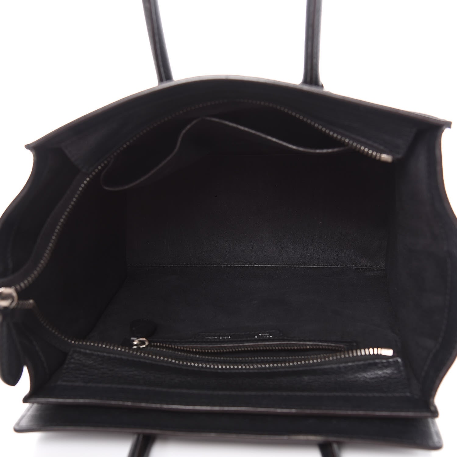 Celine Drummed Calfskin Micro Luggage Black 5 of 19