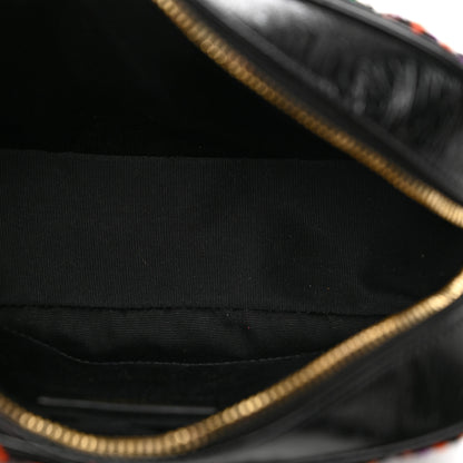 Saint Laurent Tweed Calfskin Monogram Lou Camera Bag Black 5 of 10