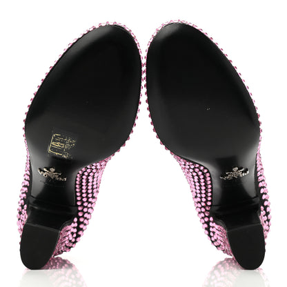 Prada Satin Crystal 85mm Pumps 37 Rosa 5 of 8