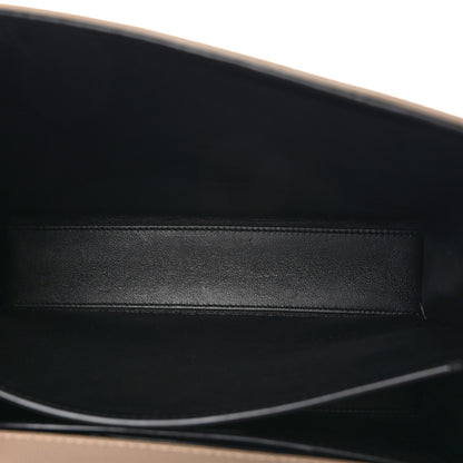 Saint Laurent Grain de Poudre Medium Classic Monogram Cassandra Top Handle Dark Beige 5 of 10