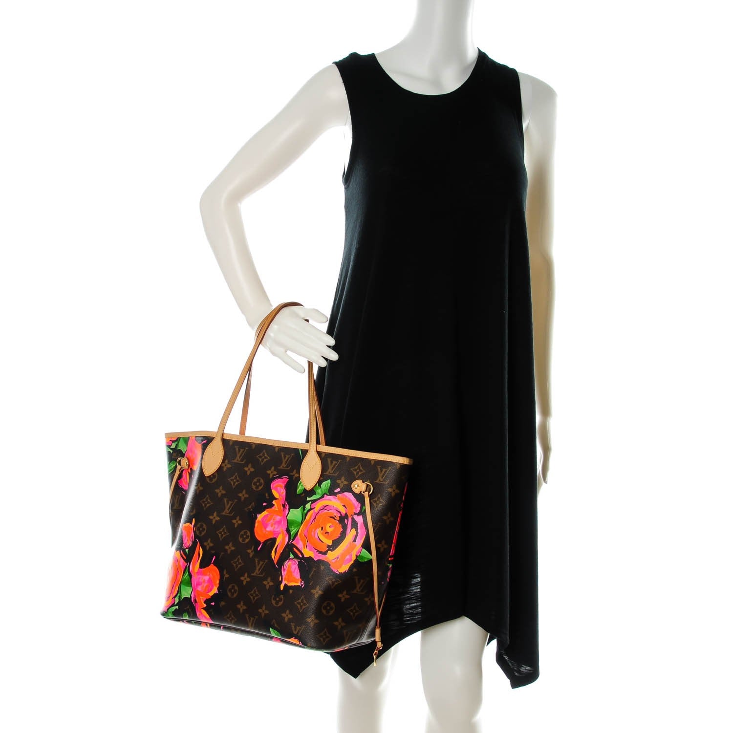 Louis Vuitton Monogram Roses Neverfull MM 2 of 7