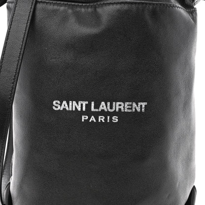 Saint Laurent Lambskin Small Teddy Bucket Bag Black 10 of 12