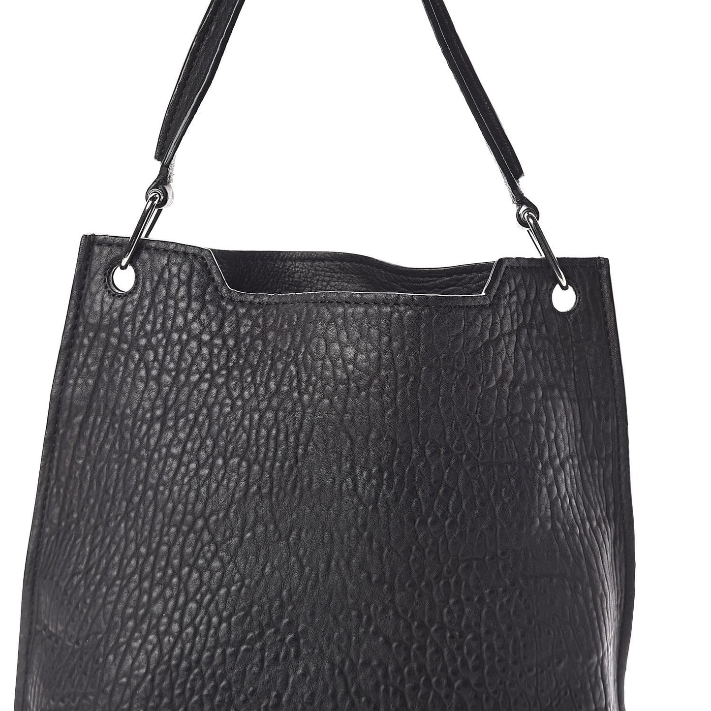 Pebbled Lambskin Darcy Hobo Black