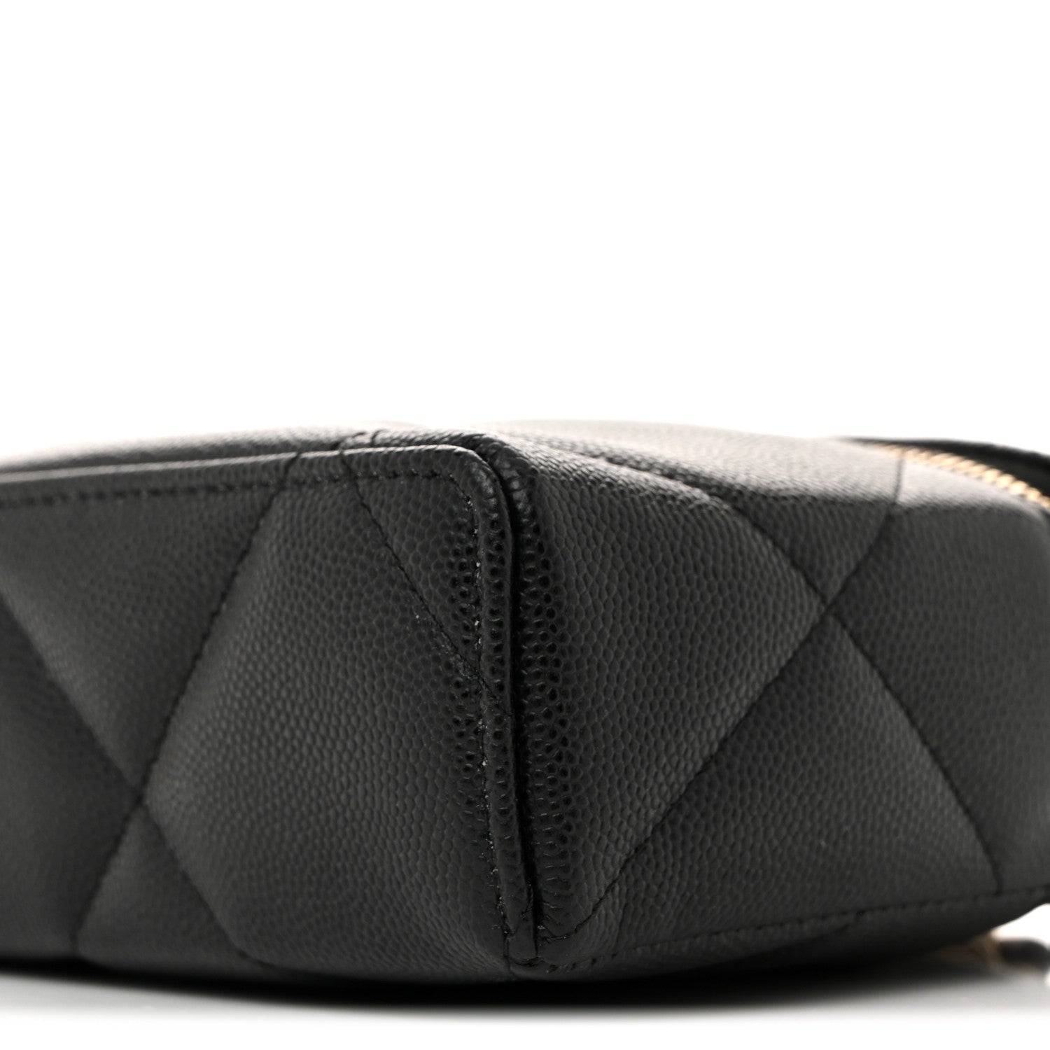 Chanel Caviar Quilted Top Handle Slim Vanity With Chain Black 10 of 11