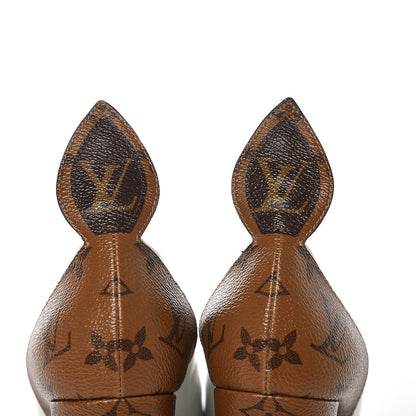Louis Vuitton Calfskin Reverse Monogram Rodeo Queen Pumps 41 White 9 of 14