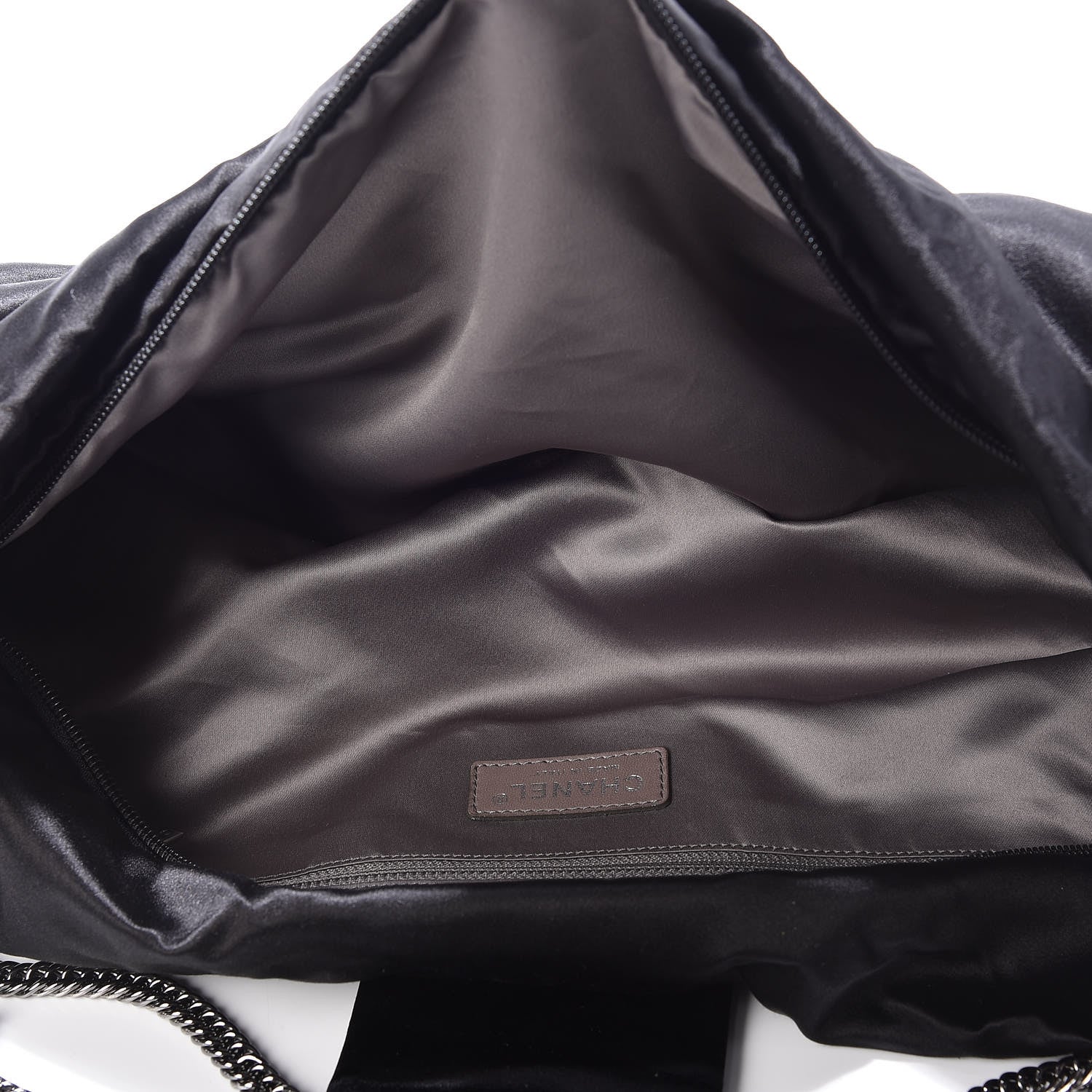Chanel Satin Large Bow Bag Black 7 of 9