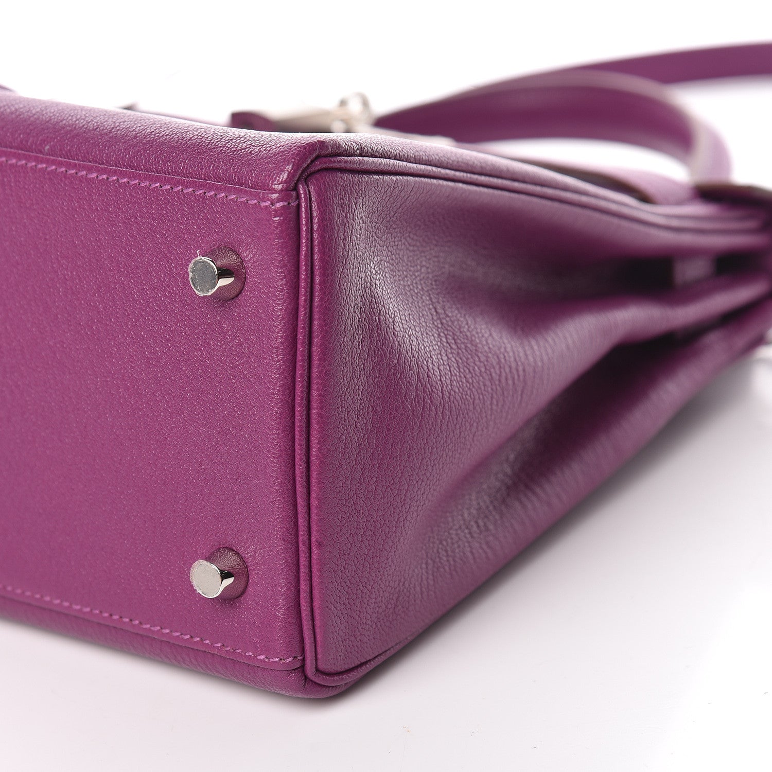 Hermes Chevre Mysore Horseshoe Kelly Retourne 28 Anemone Iris 16 of 42