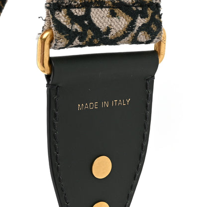 Christian Dior Oblique Studded Shoulder Strap Green Multicolor 4 of 4