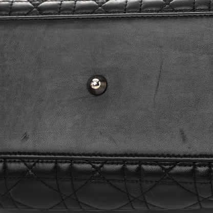 Christian Dior Lambskin Cannage Large Lady Dior Black 14 of 18