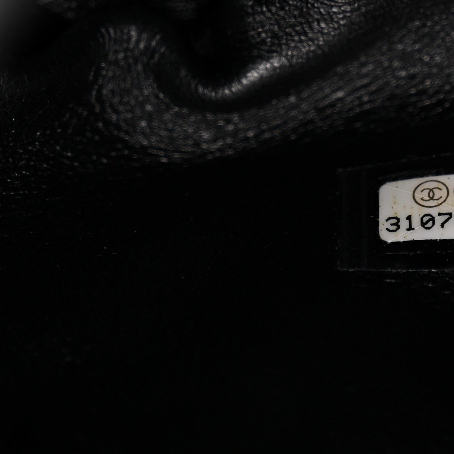 Chanel Shiny Lambskin Quilted Chain Is More Drawstring Bag Black 7 of 12
