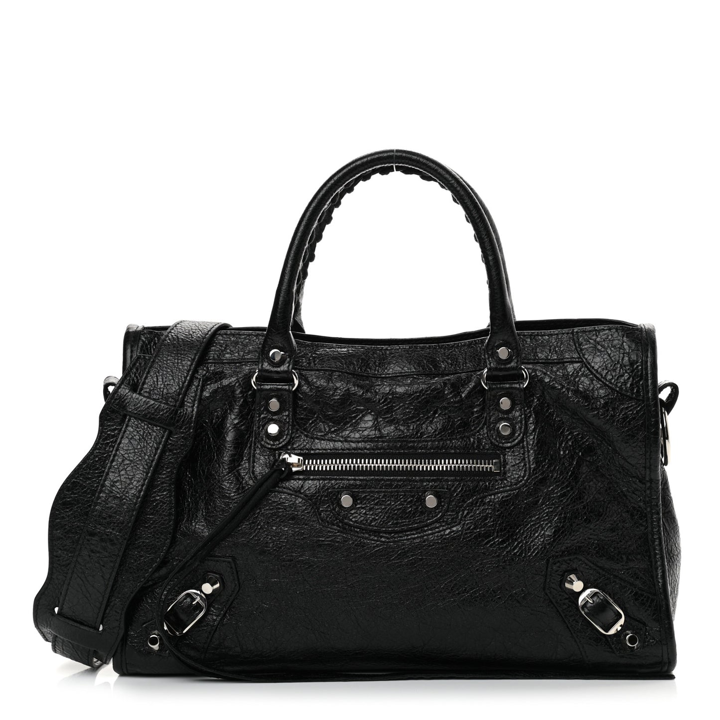 Agneau Classic Silver Hardware S City Black