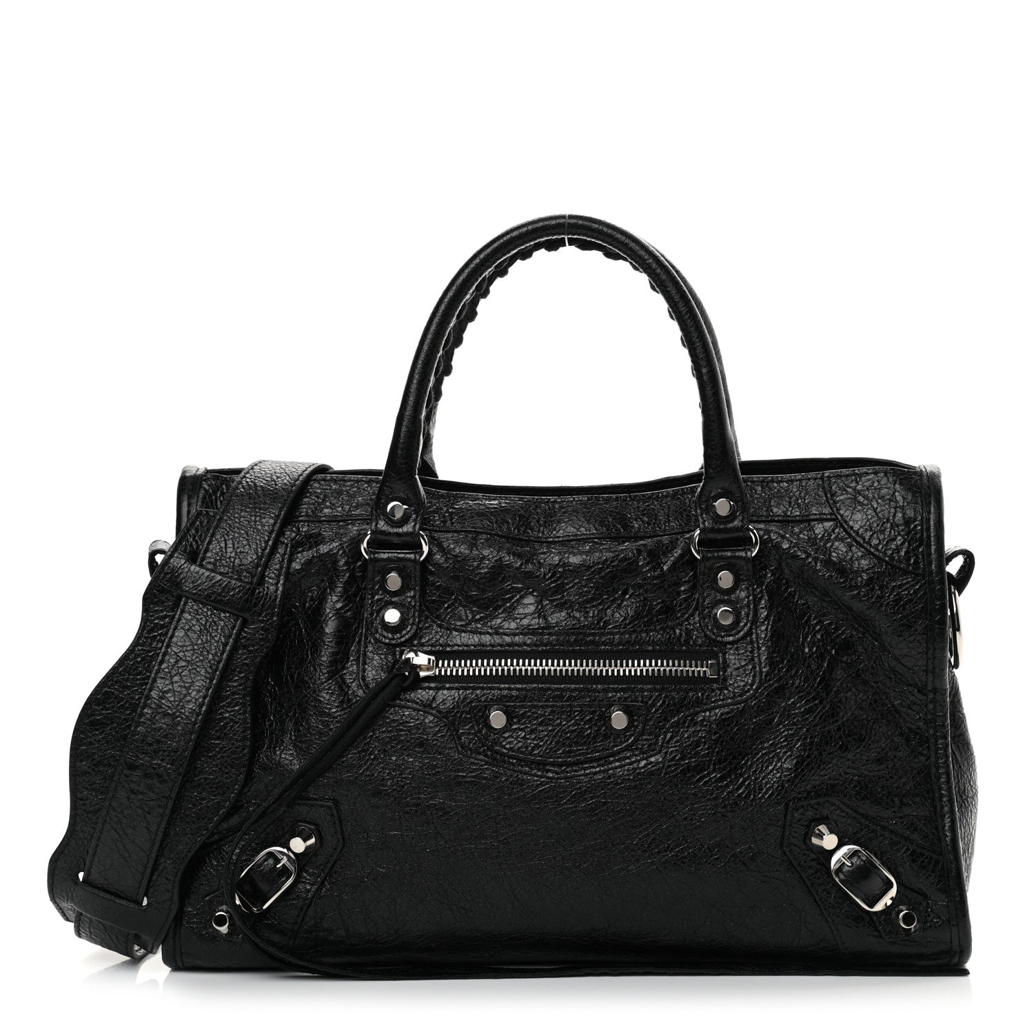 Balenciaga Agneau Classic Silver Hardware S City Black 1 of 10