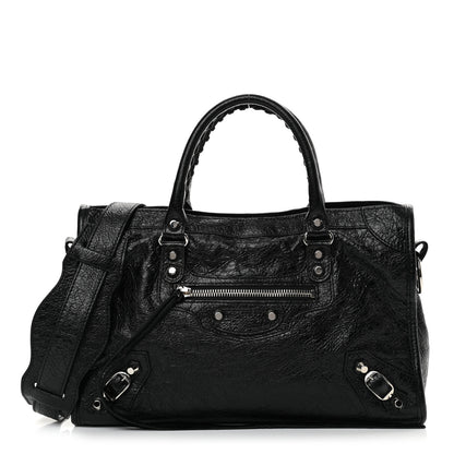 Balenciaga Agneau Classic Silver Hardware S City Black 1 of 10