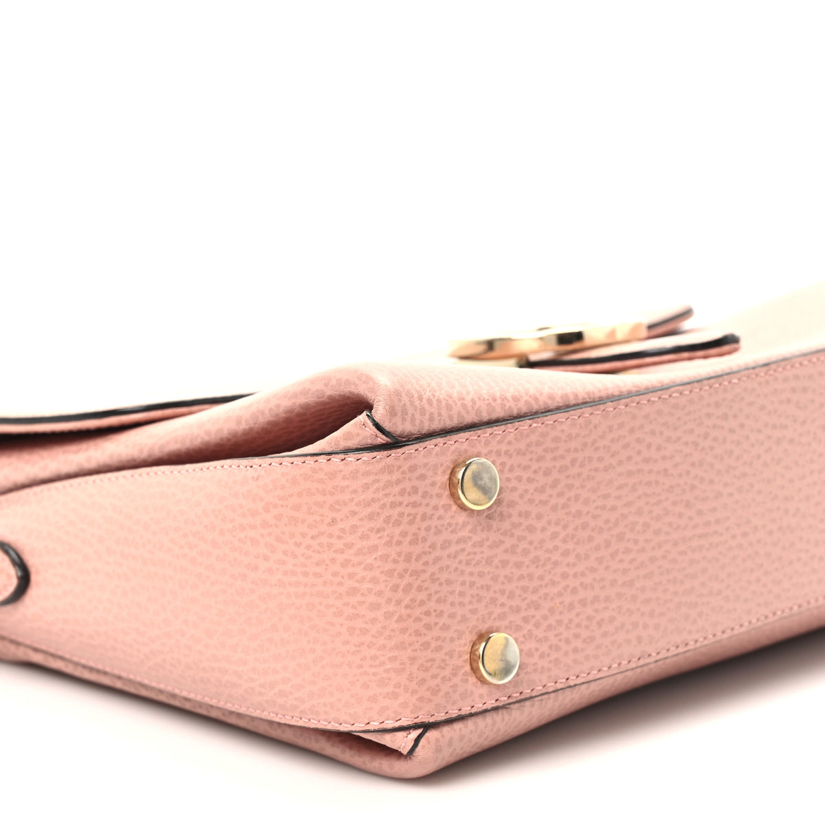 Gucci Dollar Calfskin Interlocking G Top Handle Shoulder Bag Soft Pink 8 of 9