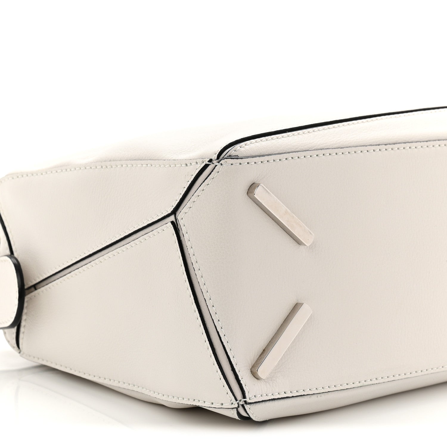 Loewe Calfskin Small Puzzle Bag White 8 of 9