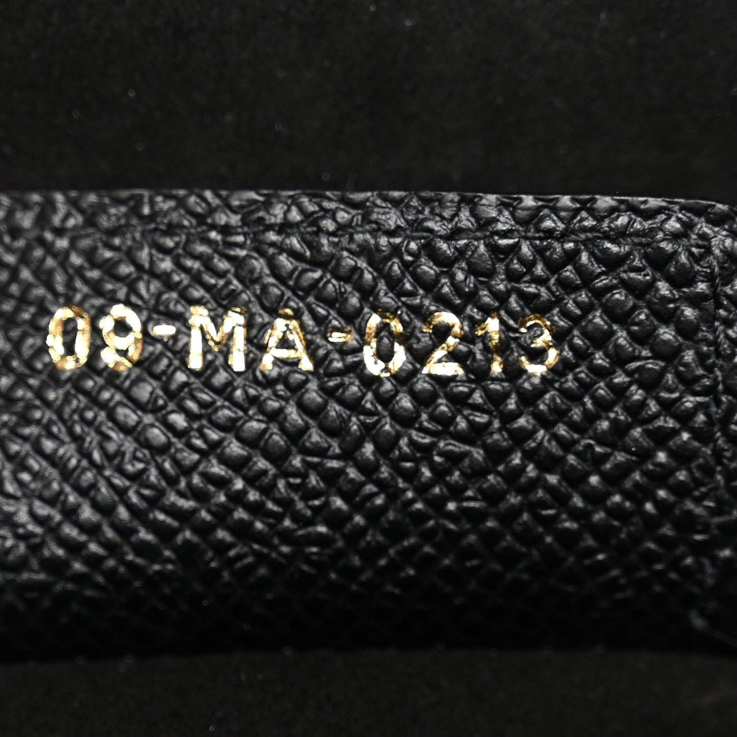 Grained Calfskin Saddle Bag With Strap Black