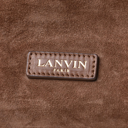 Lanvin Suede Studded Hobo Taupe 14 of 14