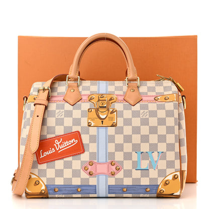 Louis Vuitton Damier Azur Summer Trunks Speedy Bandouliere 30 13 of 13