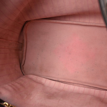 Louis Vuitton Damier Ebene Neo Neverfull MM Rose Ballerine 18 of 24