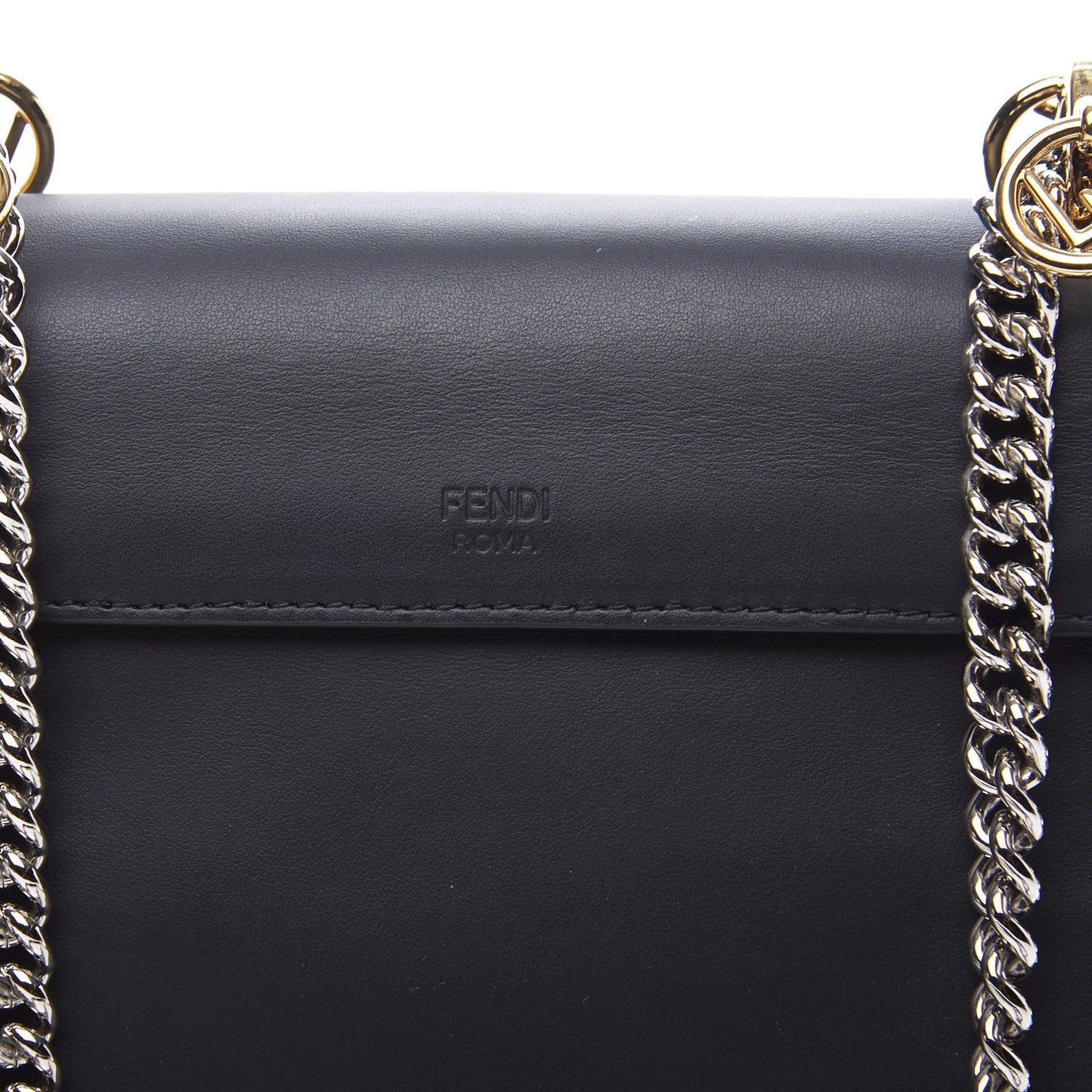 Vitello Century Opaco F is Fendi Small Kan I Shoulder Bag Black