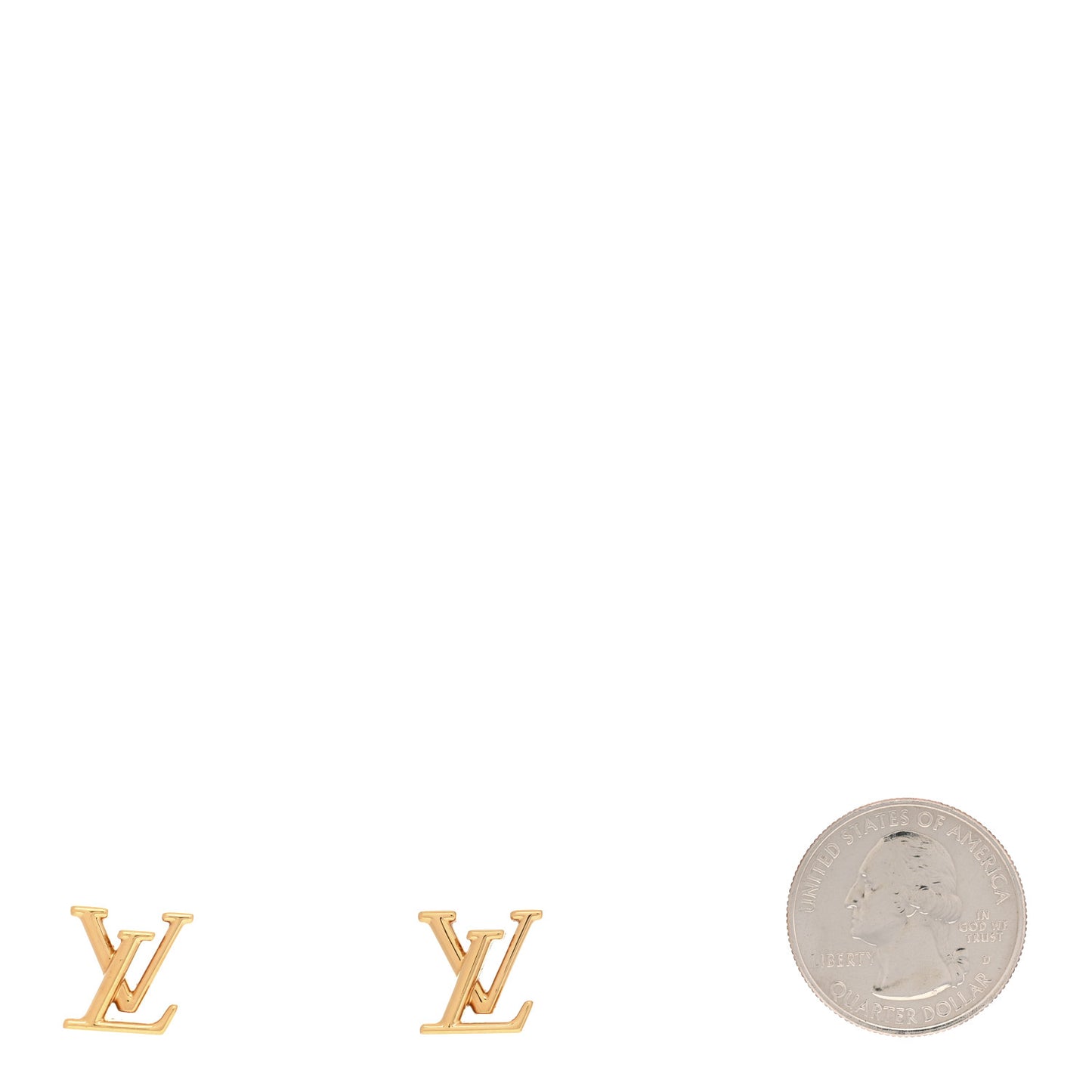 Metal LV Iconic Earrings Gold