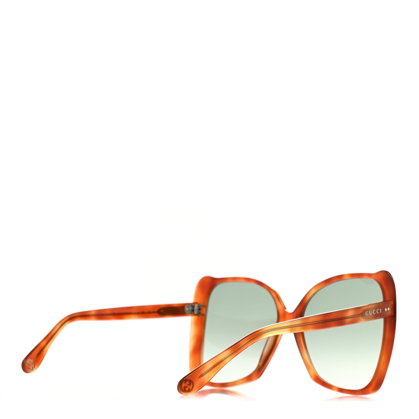 Acetate Oversize Square Frame GG0471S Sunglasses Havana Green