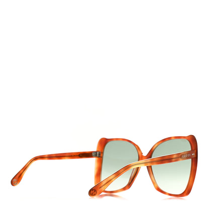 Gucci Acetate Oversize Square Frame GG0471S Sunglasses Havana Green 4 of 8