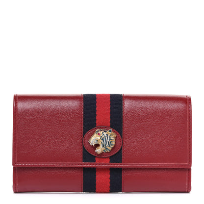 Gucci Calfskin Web Rajah Continental Wallet Romantic Cherry 1 of 9