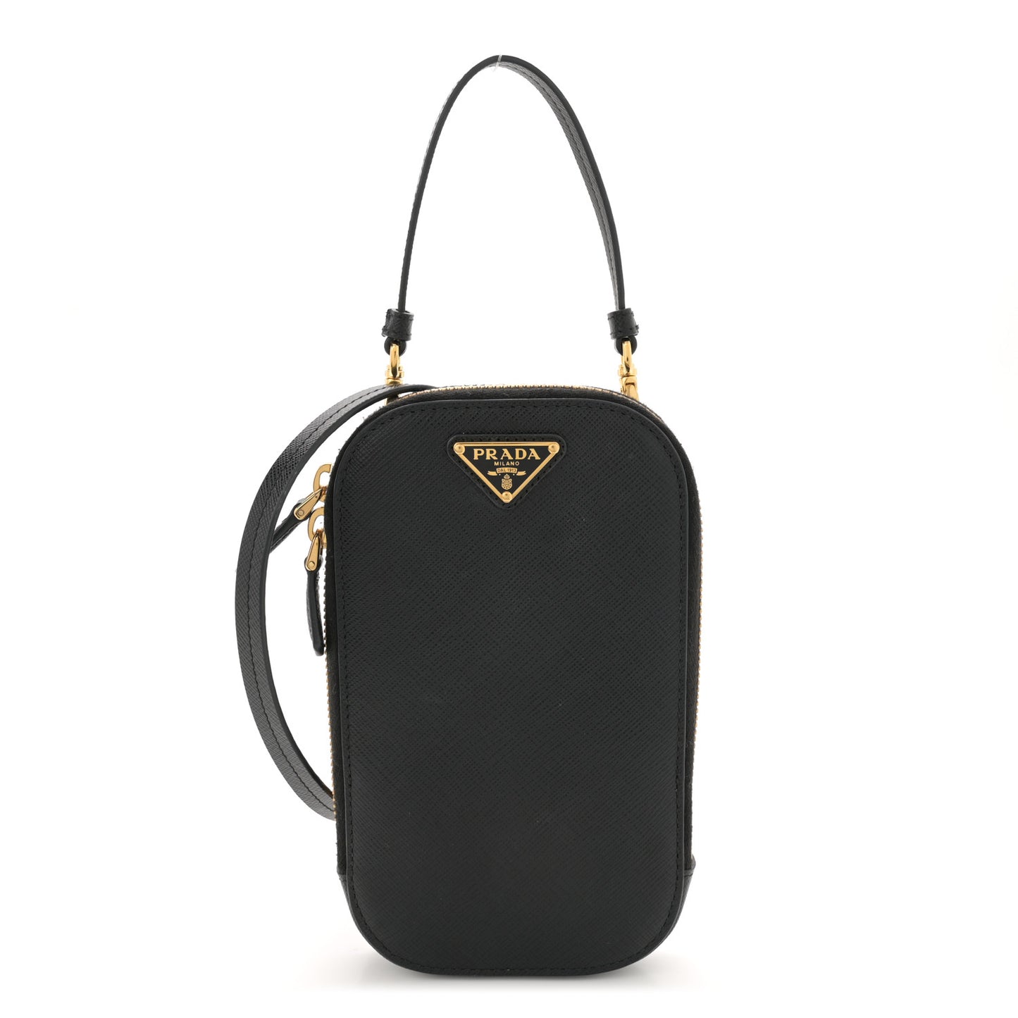 Saffiano Mini Crossbody Bag Black