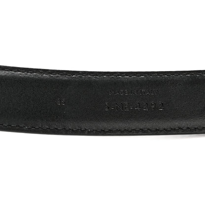 Celine Box Calfskin Medium 25mm Triomphe Belt 85 34 Black 6 of 6