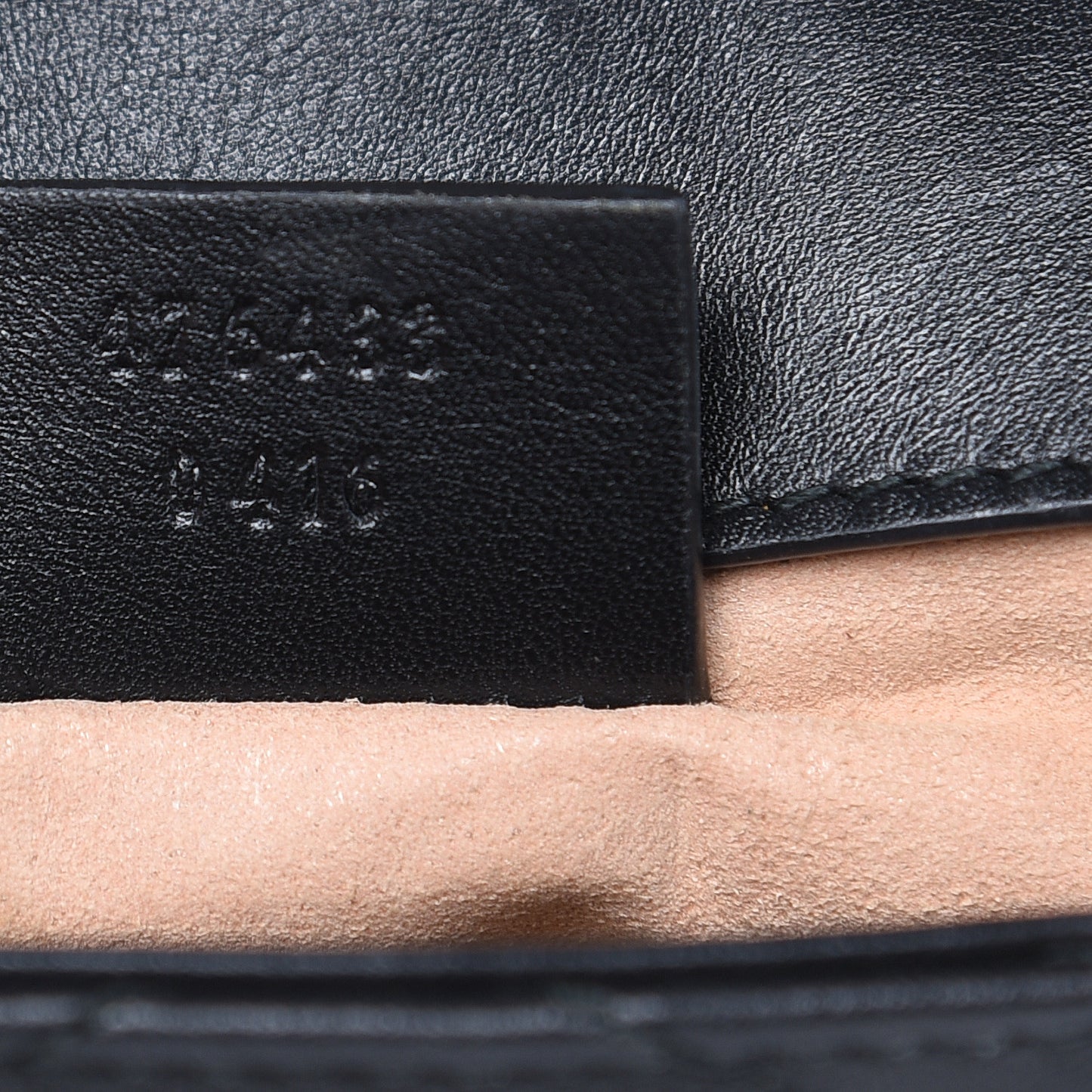 Calfskin Matelasse Super Mini GG Marmont Shoulder Bag Black