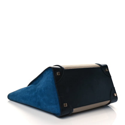 Celine Bullhide Calfskin Nubuck Mini Tri-Color Luggage Light Taupe 4 of 13