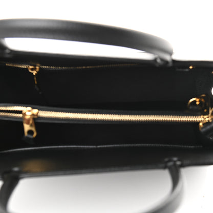 Burberry Grainy Calfskin Small Title Bag Black 7 of 10