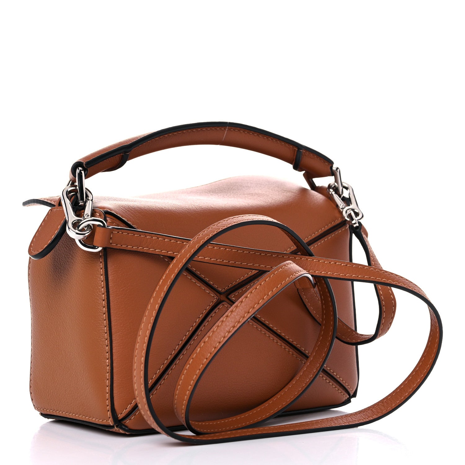 Loewe Calfskin Mini Puzzle Bag Tan 3 of 12