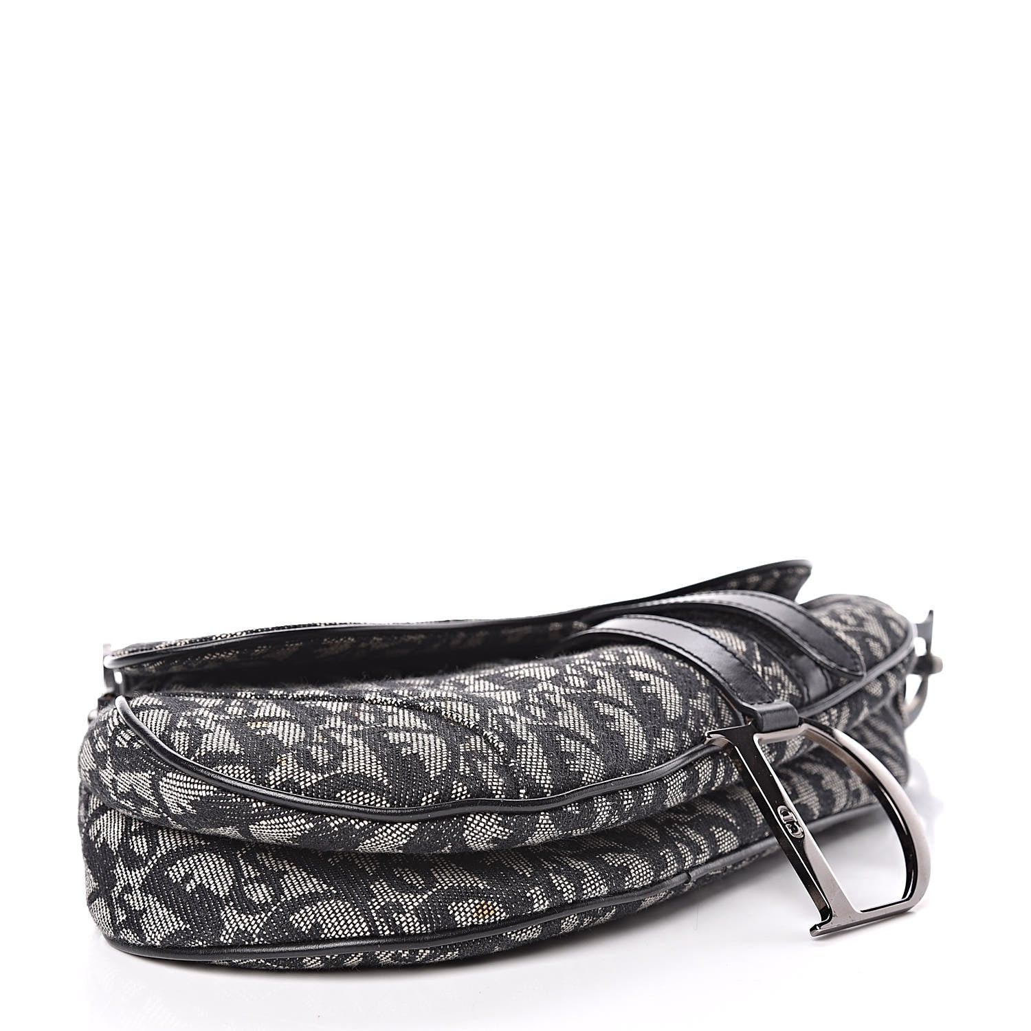 Christian Dior Monogram Saddle Bag Black 4 of 10