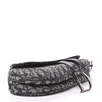Christian Dior Monogram Saddle Bag Black 4 of 10