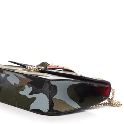 Valentino Garavani Nappa Canvas Camouflage Medium Glam Lock Rockstud Flap Multicolor 12 of 13