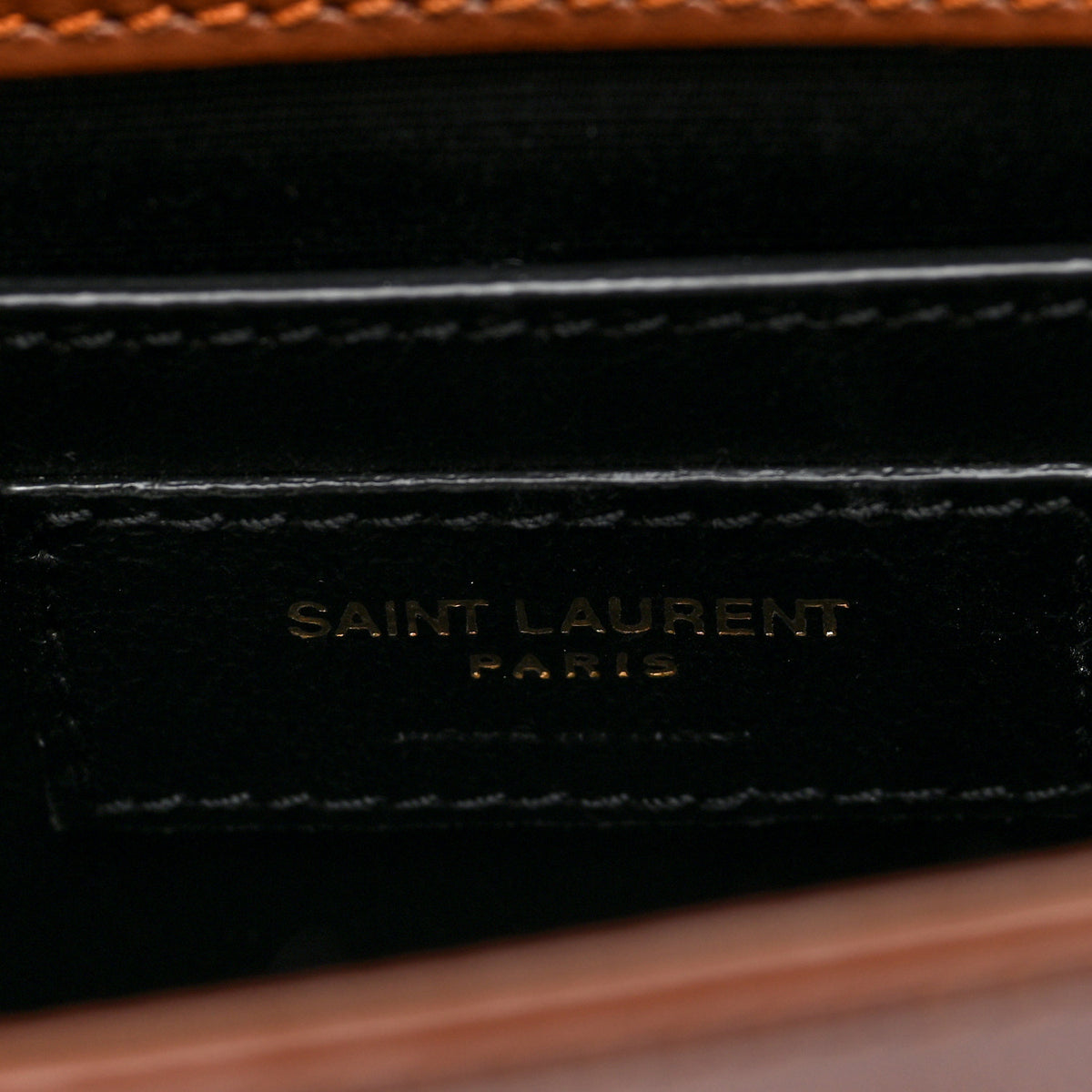 Saint Laurent Patent Small Monogram Kate Satchel Chataigne 6 of 9