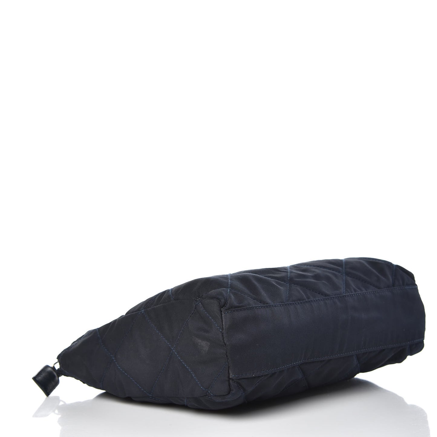 Nylon Tessuto Quilted Shoulder Bag Navy