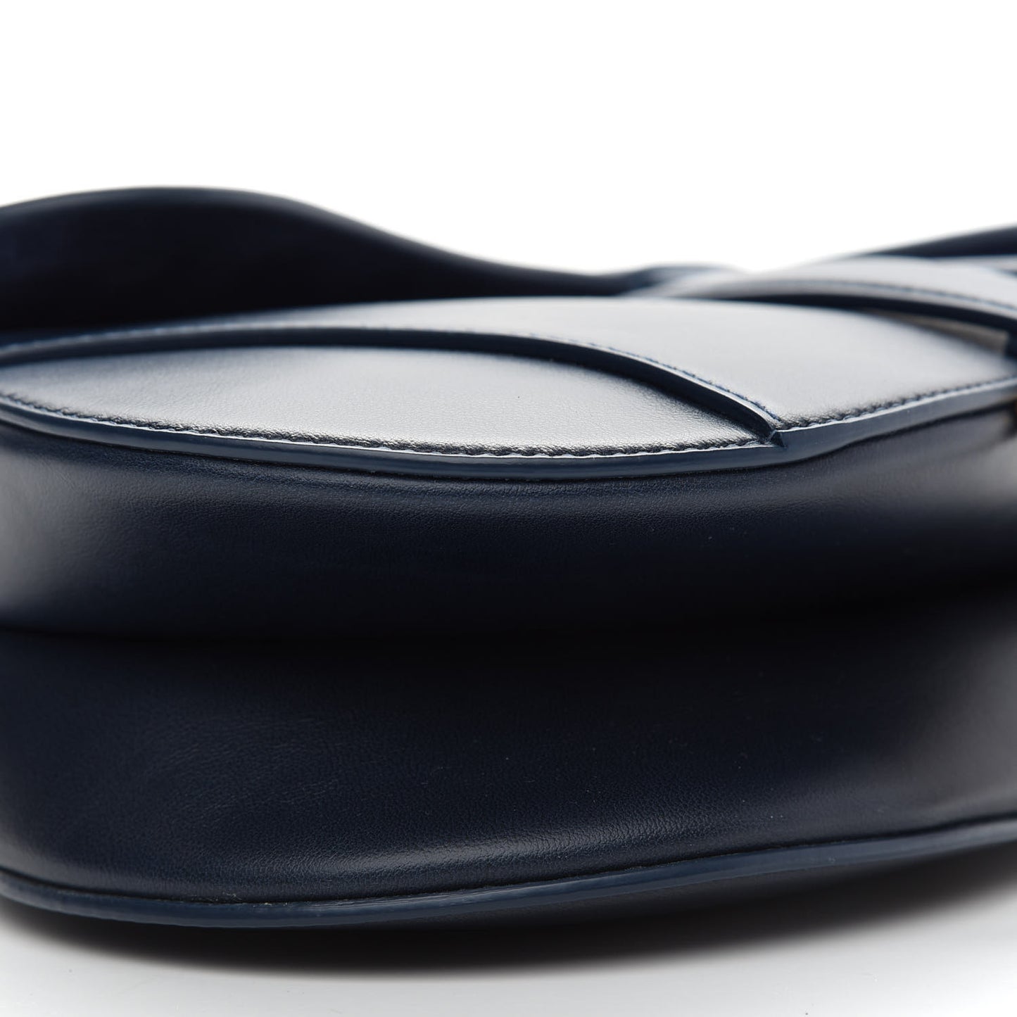 Calfskin Gradient Saddle Bag Indigo Blue