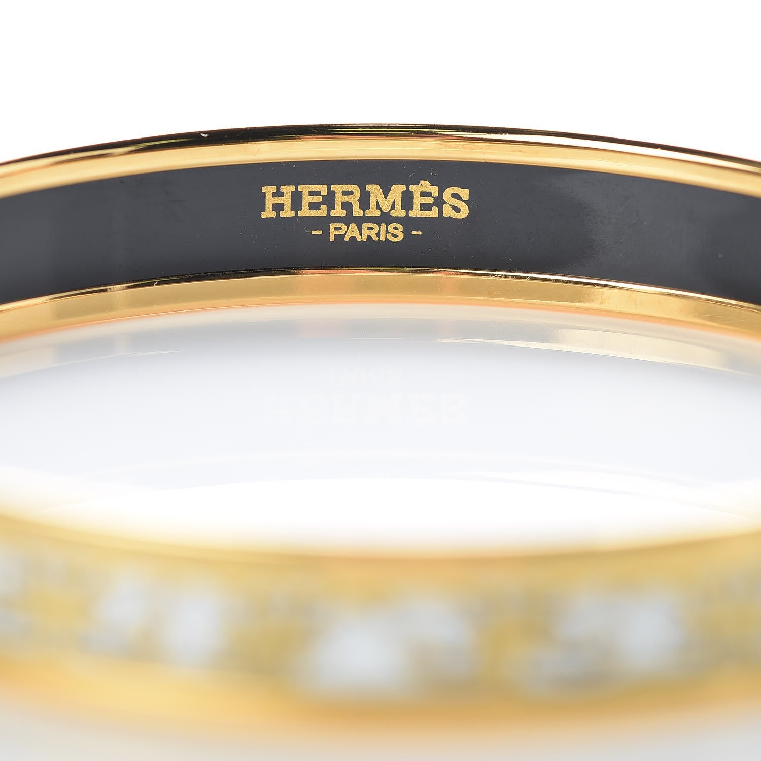 Hermes Enamel Printed Narrow Balcons Du Guadalquivir Bracelet 70 4 of 5
