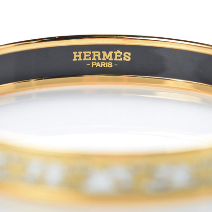 Hermes Enamel Printed Narrow Balcons Du Guadalquivir Bracelet 70 4 of 5