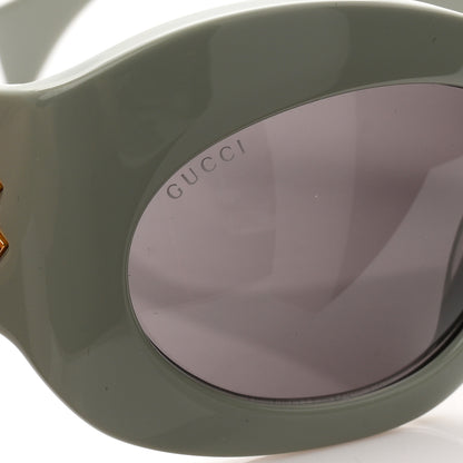 Gucci Acetate Frame Oval Sunglasses GG1463S Light Green 7 of 7