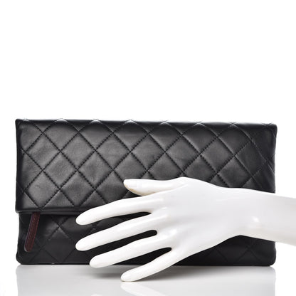 Chanel Lambskin Quilted CC Beauty Clutch Black 2 of 7
