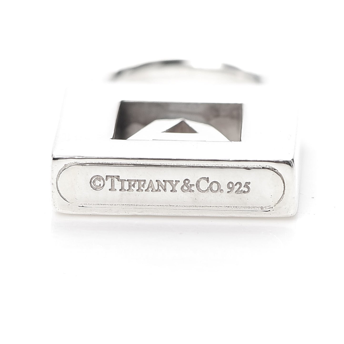 Sterling Silver Letter A Lock Charm Pendant