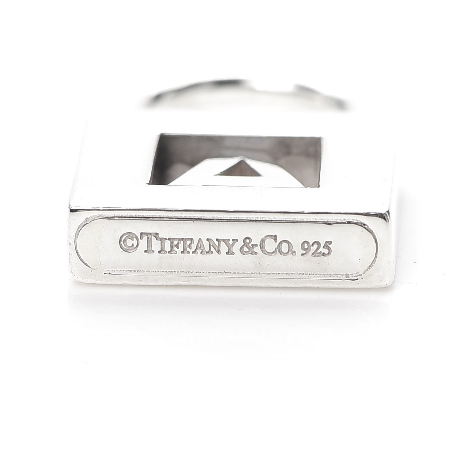 Tiffany Sterling Silver Letter A Lock Charm Pendant 3 of 3
